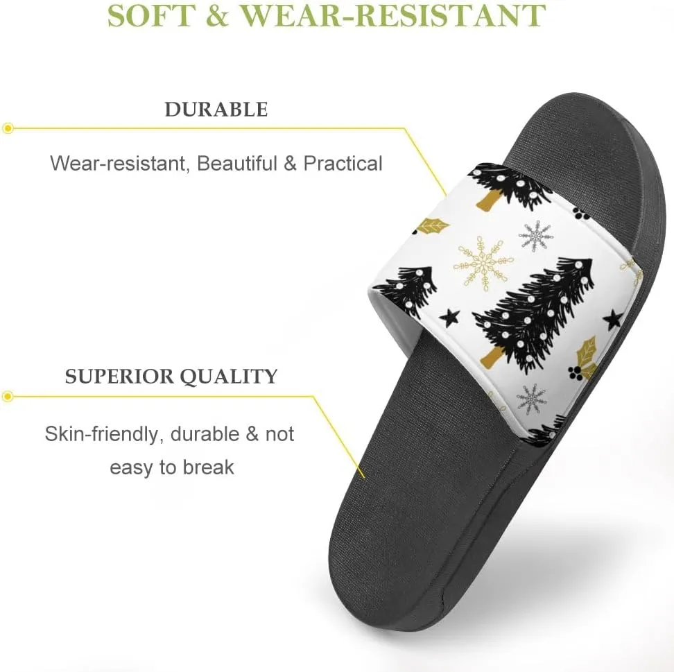 Unisex Slides for Women Men, Comfortable Slippers Slides, Non-slip Shower Shoes House Fashion Thick for Indoor & Outdoor（24042202）