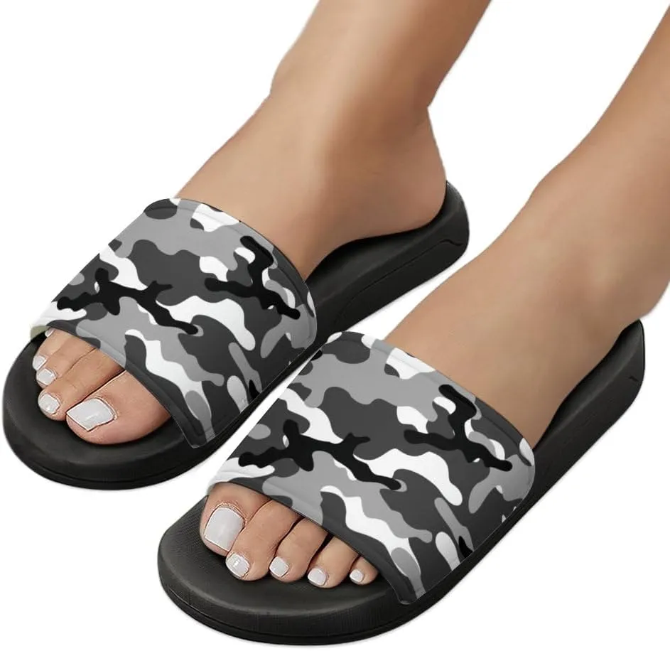 Unisex Slides for Women Men, Comfortable Slippers Slides, Non-slip Shower Shoes House Fashion Thick for Indoor & Outdoor（24042202）