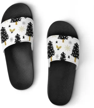 Unisex Slides for Women Men, Comfortable Slippers Slides, Non-slip Shower Shoes House Fashion Thick for Indoor & Outdoor（24042202）