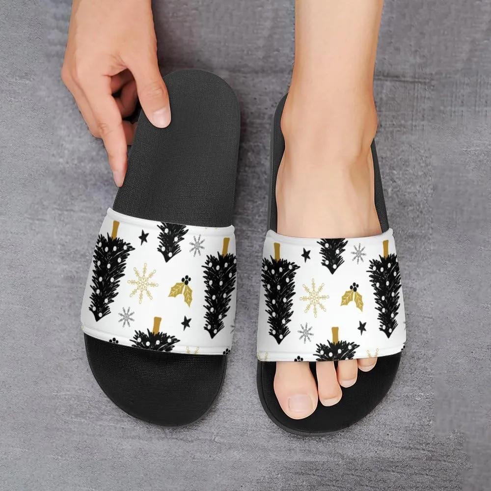Unisex Slides for Women Men, Comfortable Slippers Slides, Non-slip Shower Shoes House Fashion Thick for Indoor & Outdoor（24042202）