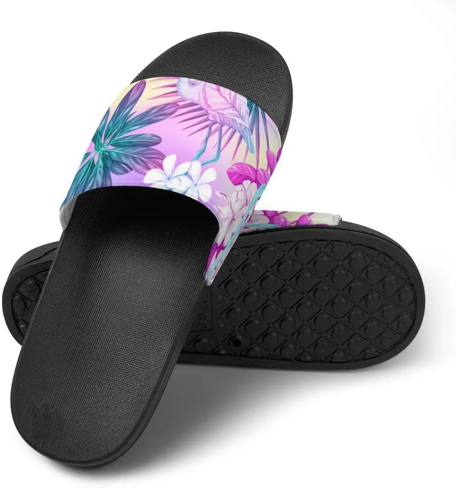 Unisex Slides for Women Men, Comfortable Slippers Slides, Non-slip Shower Shoes House Fashion Thick for Indoor & Outdoor（24042204）