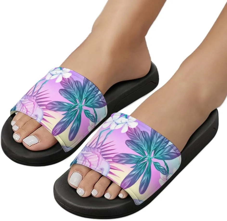 Unisex Slides for Women Men, Comfortable Slippers Slides, Non-slip Shower Shoes House Fashion Thick for Indoor & Outdoor（24042204）