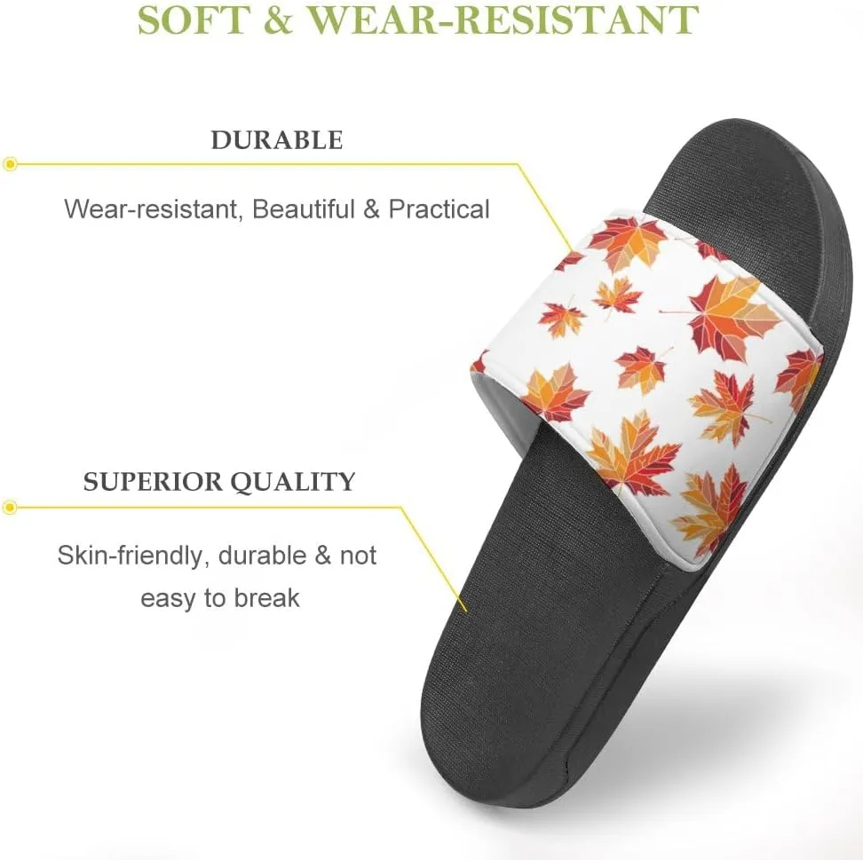Unisex Slides for Women Men, Comfortable Slippers Slides, Non-slip Shower Shoes House Fashion Thick for Indoor & Outdoor（24042204）