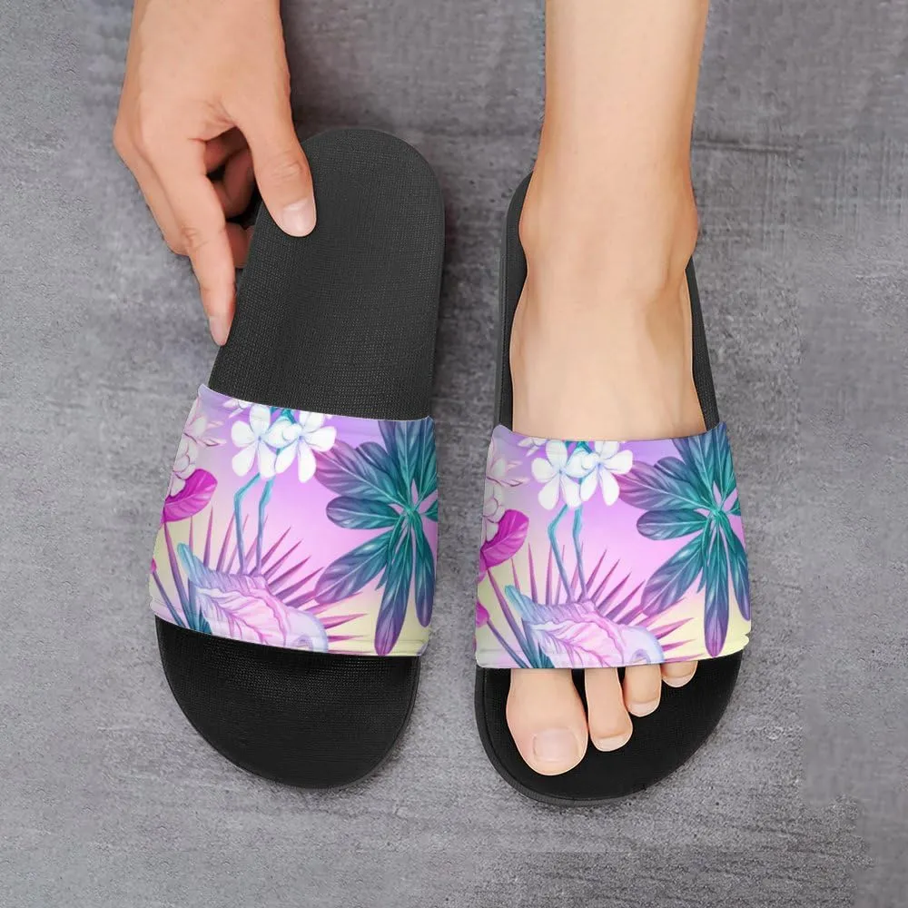 Unisex Slides for Women Men, Comfortable Slippers Slides, Non-slip Shower Shoes House Fashion Thick for Indoor & Outdoor（24042204）