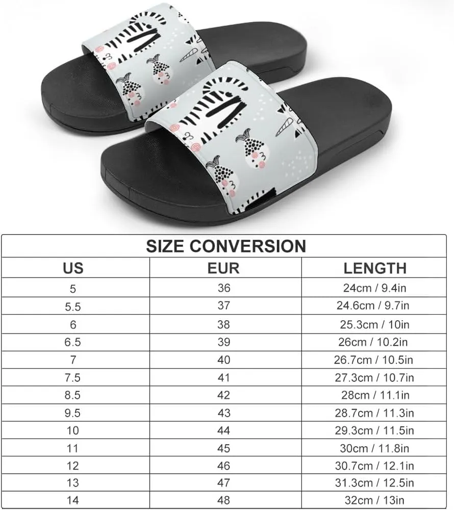 Unisex Slides for Women Men, Comfortable Slippers Slides, Non-slip Shower Shoes House Fashion Thick for Indoor & Outdoor（24042204）