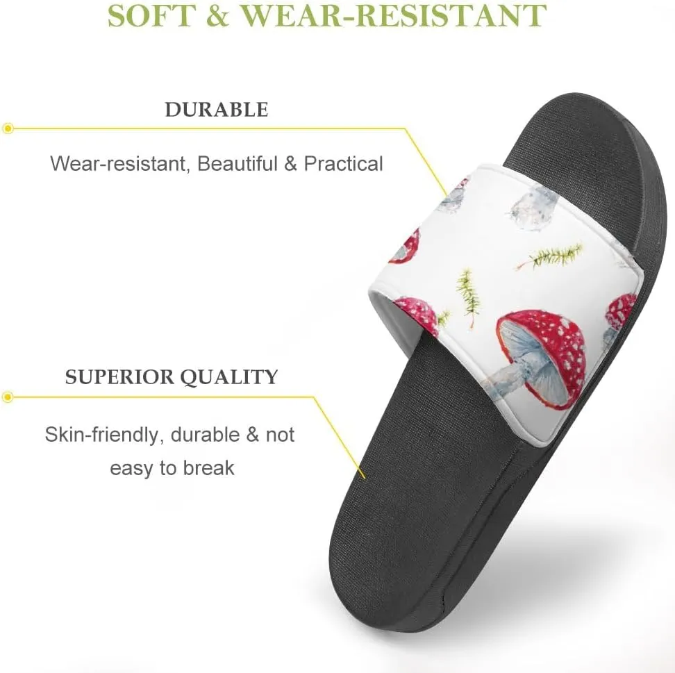 Unisex Slides for Women Men, Comfortable Slippers Slides, Non-slip Shower Shoes House Fashion Thick for Indoor & Outdoor（24061803）