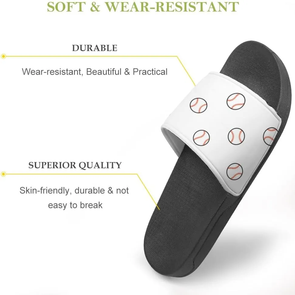 Unisex Slides for Women Men, Comfortable Slippers Slides, Non-slip Shower Shoes House Fashion Thick for Indoor & Outdoor（24061803）