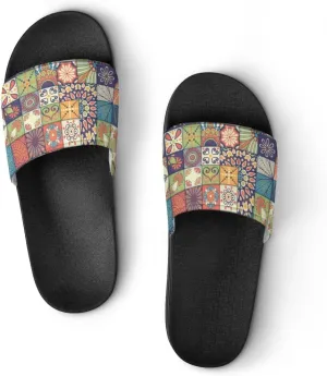 Unisex Slides for Women Men, Comfortable Slippers Slides, Non-slip Shower Shoes House Fashion Thick for Indoor & Outdoor（24061803）