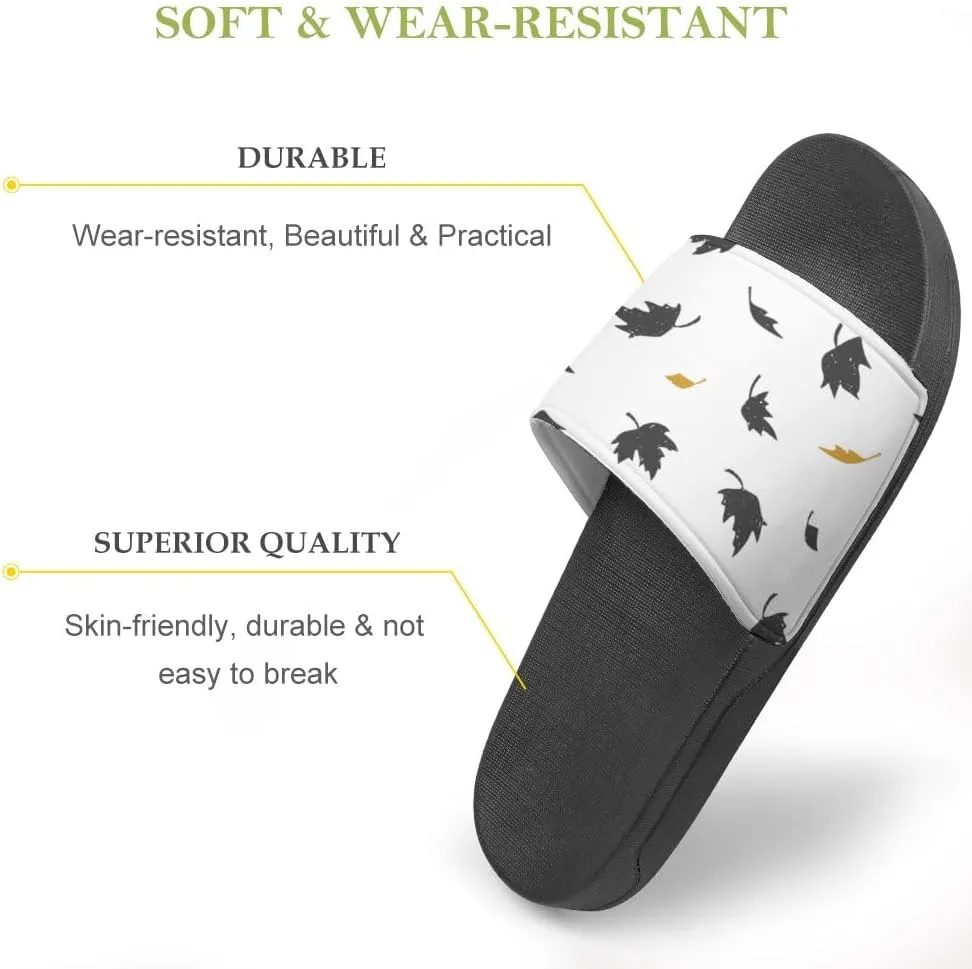 Unisex Slides for Women Men, Comfortable Slippers Slides, Non-slip Shower Shoes House Fashion Thick for Indoor & Outdoor（24061803）