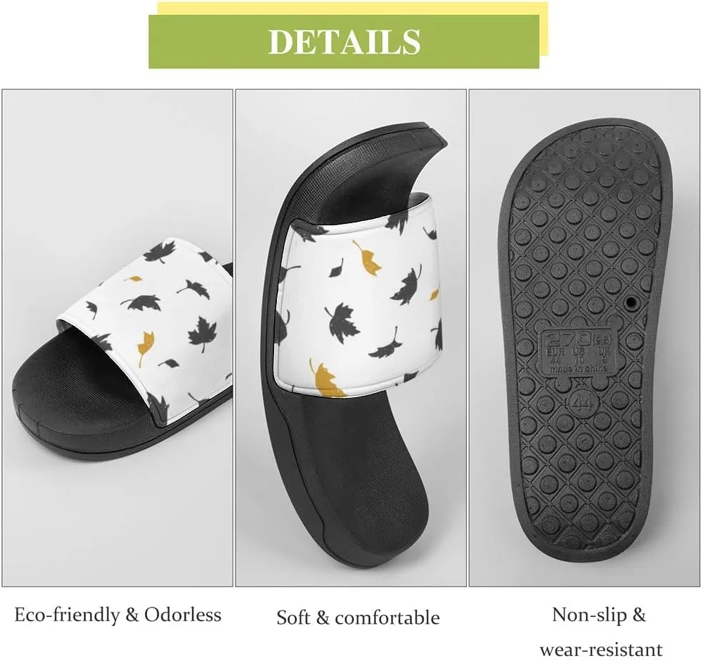 Unisex Slides for Women Men, Comfortable Slippers Slides, Non-slip Shower Shoes House Fashion Thick for Indoor & Outdoor（24061803）