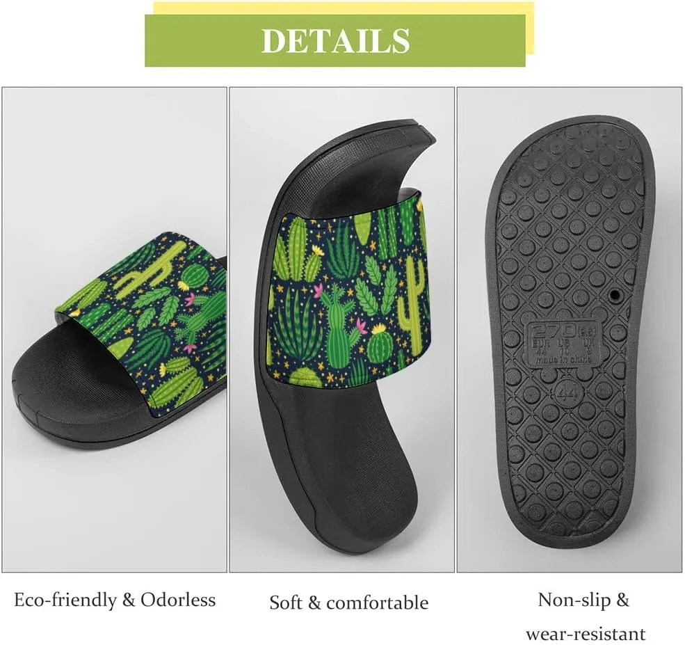 Unisex Slides for Women Men, Comfortable Slippers Slides, Non-slip Shower Shoes House Fashion Thick for Indoor & Outdoor（24061803）