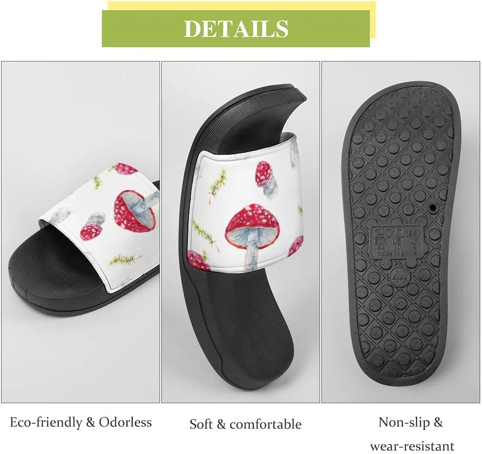 Unisex Slides for Women Men, Comfortable Slippers Slides, Non-slip Shower Shoes House Fashion Thick for Indoor & Outdoor（24061803）
