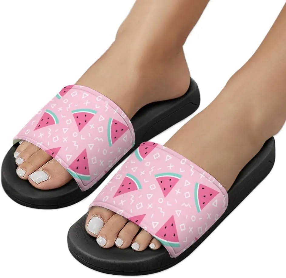 Unisex Slides for Women Men, Comfortable Slippers Slides, Non-slip Shower Shoes House Fashion Thick for Indoor & Outdoor（24061803）