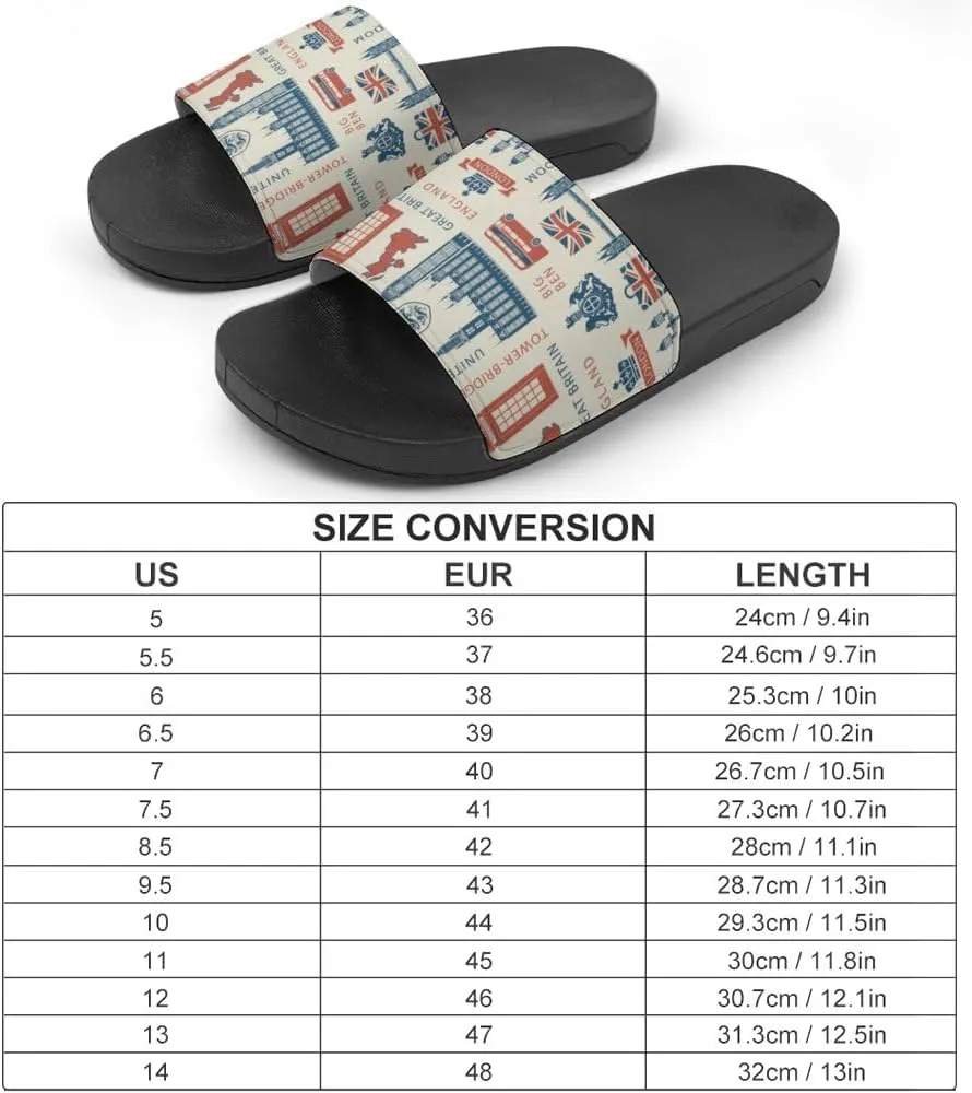 Unisex Slides for Women Men, Comfortable Slippers Slides, Non-slip Shower Shoes House Fashion Thick for Indoor & Outdoor（24061803）