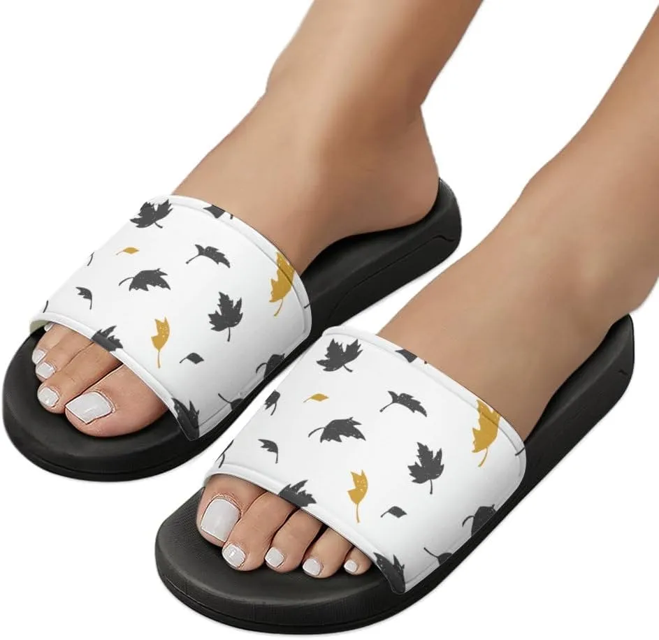 Unisex Slides for Women Men, Comfortable Slippers Slides, Non-slip Shower Shoes House Fashion Thick for Indoor & Outdoor（24061803）