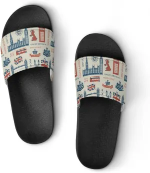 Unisex Slides for Women Men, Comfortable Slippers Slides, Non-slip Shower Shoes House Fashion Thick for Indoor & Outdoor（24061803）