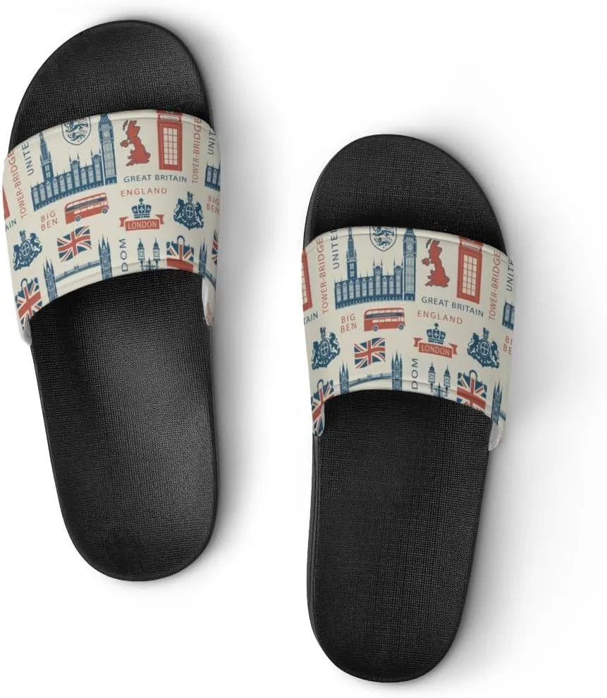 Unisex Slides for Women Men, Comfortable Slippers Slides, Non-slip Shower Shoes House Fashion Thick for Indoor & Outdoor（24061803）