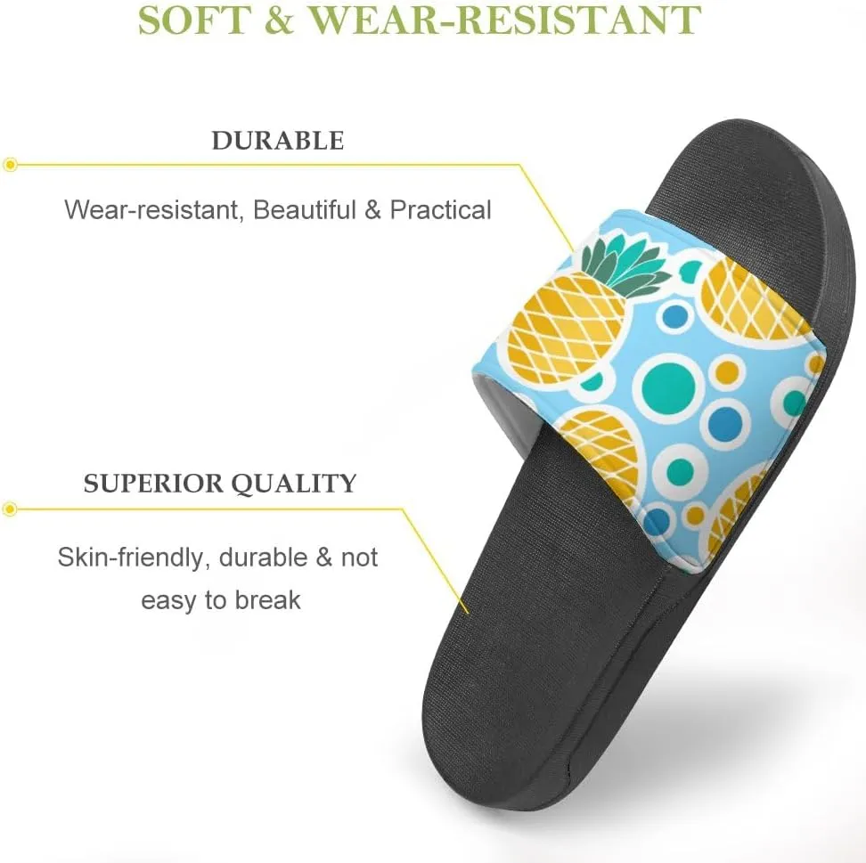 Unisex Slides for Women Men, Comfortable Slippers Slides, Non-slip Shower Shoes House Fashion Thick for Indoor & Outdoor（24062701）