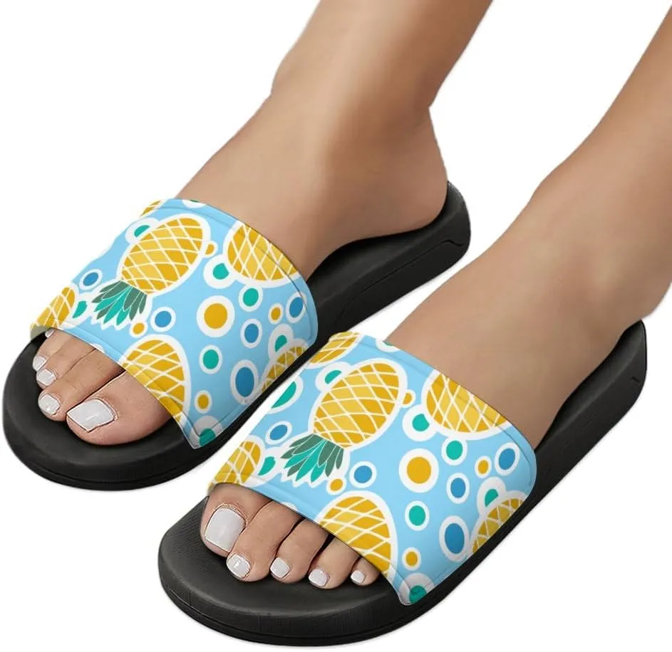 Unisex Slides for Women Men, Comfortable Slippers Slides, Non-slip Shower Shoes House Fashion Thick for Indoor & Outdoor（24062701）