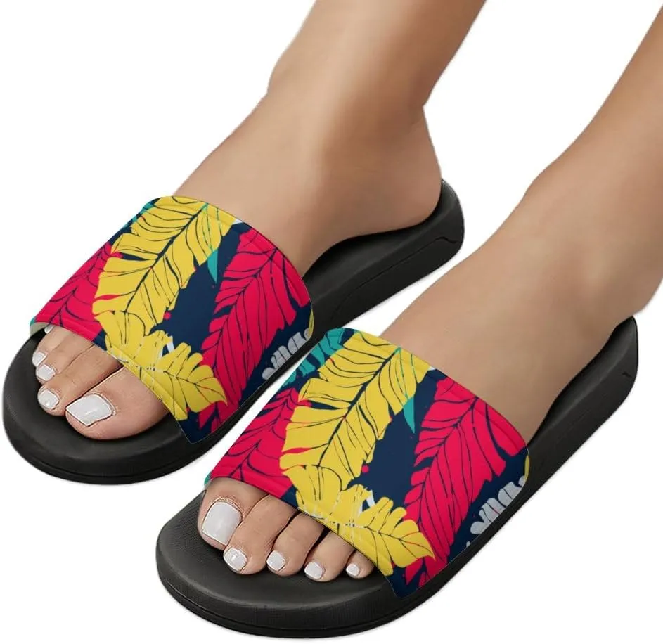 Unisex Slides for Women Men, Comfortable Slippers Slides, Non-slip Shower Shoes House Fashion Thick for Indoor & Outdoor（24062701）