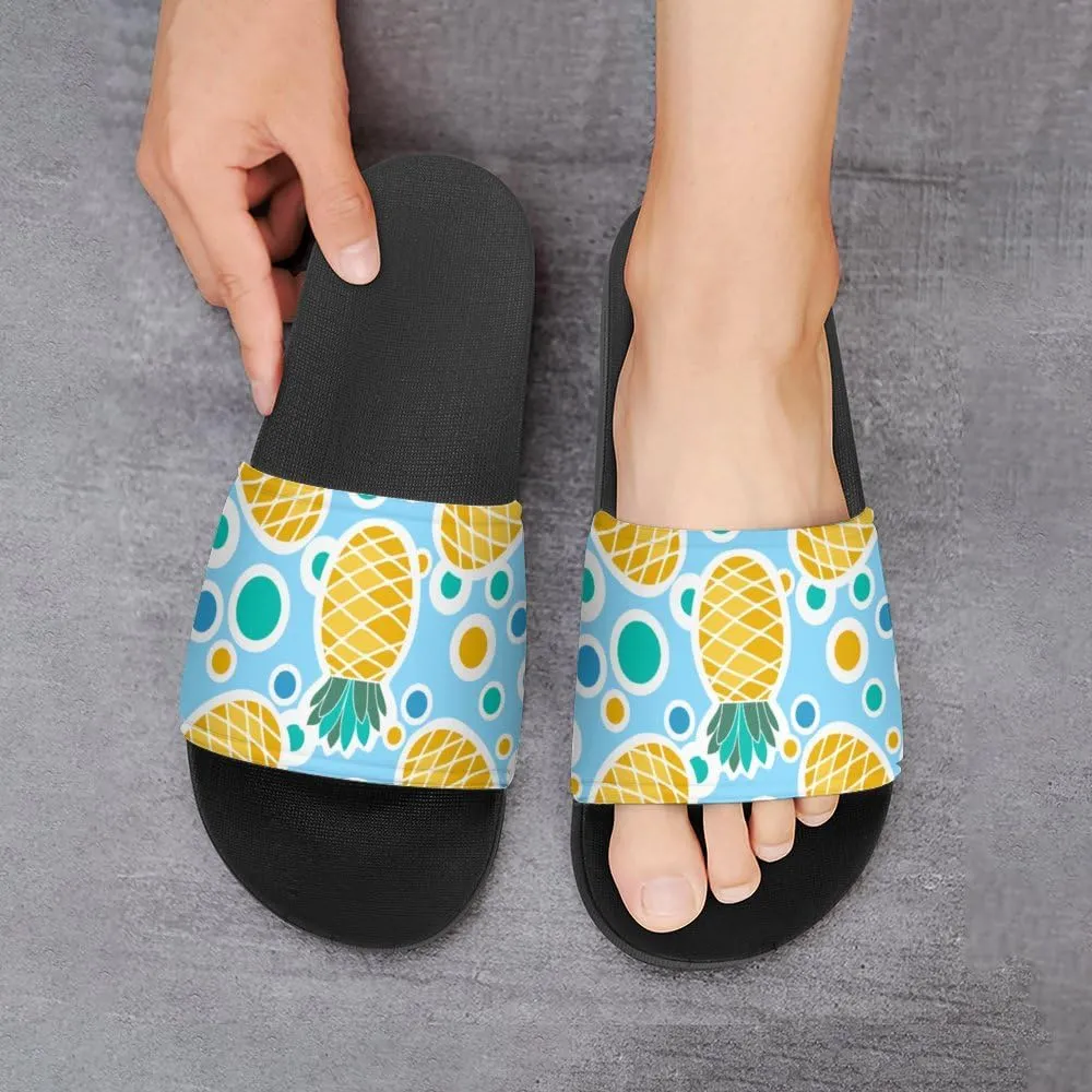 Unisex Slides for Women Men, Comfortable Slippers Slides, Non-slip Shower Shoes House Fashion Thick for Indoor & Outdoor（24062701）