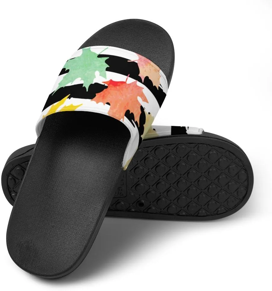 Unisex Slides for Women Men, Comfortable Slippers Slides, Non-slip Shower Shoes House Fashion Thick for Indoor & Outdoor（24062701）