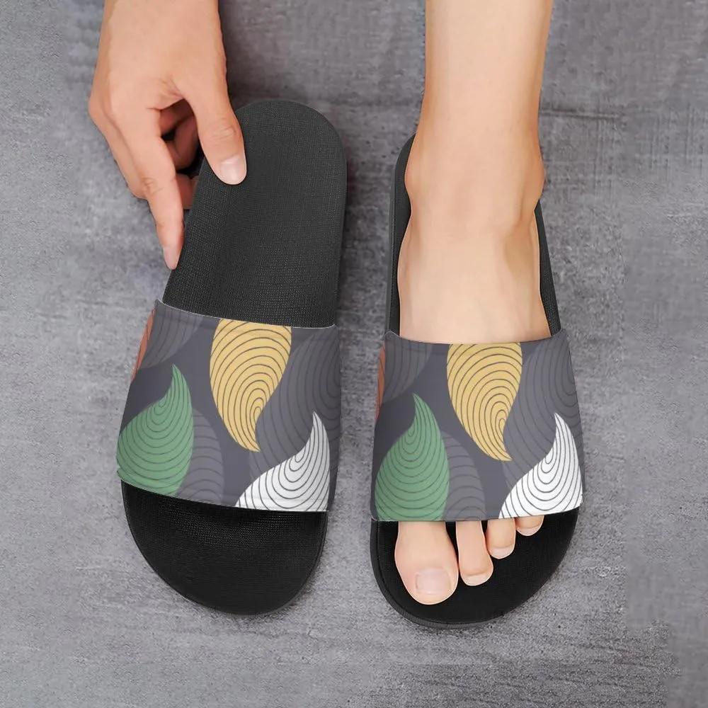 Unisex Slides for Women Men, Comfortable Slippers Slides, Non-slip Shower Shoes House Fashion Thick for Indoor & Outdoor（24062701）