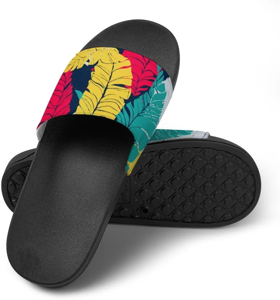 Unisex Slides for Women Men, Comfortable Slippers Slides, Non-slip Shower Shoes House Fashion Thick for Indoor & Outdoor（24062701）