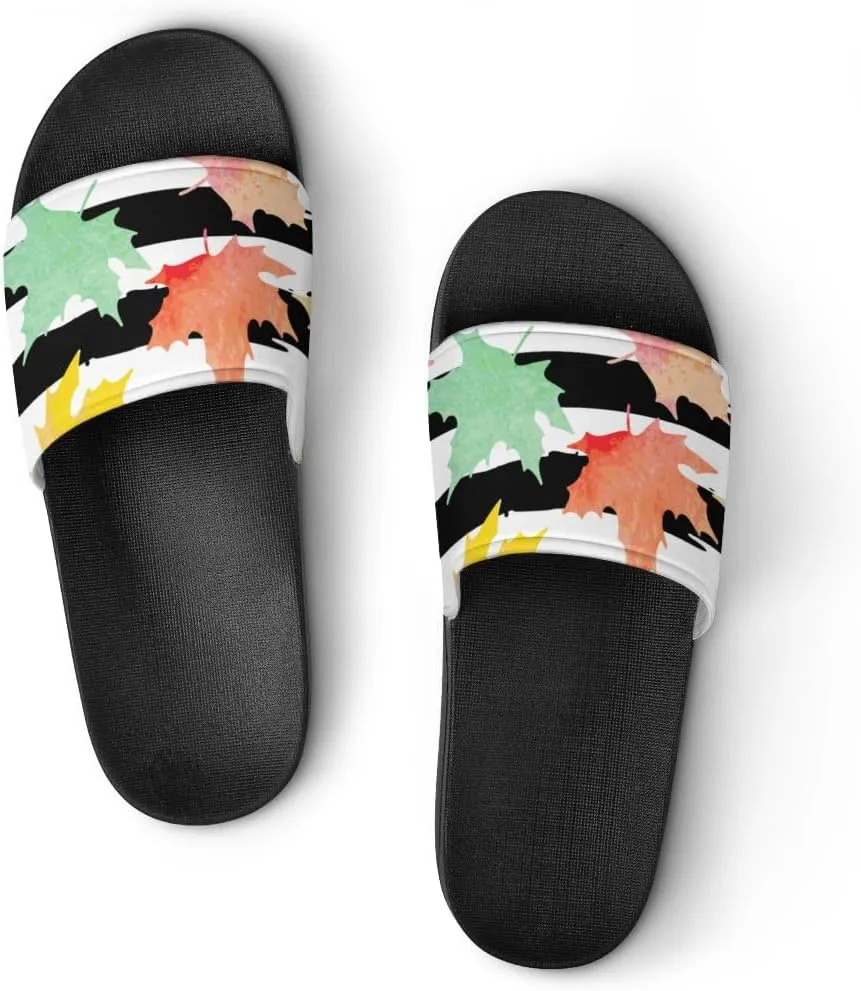 Unisex Slides for Women Men, Comfortable Slippers Slides, Non-slip Shower Shoes House Fashion Thick for Indoor & Outdoor（24062701）