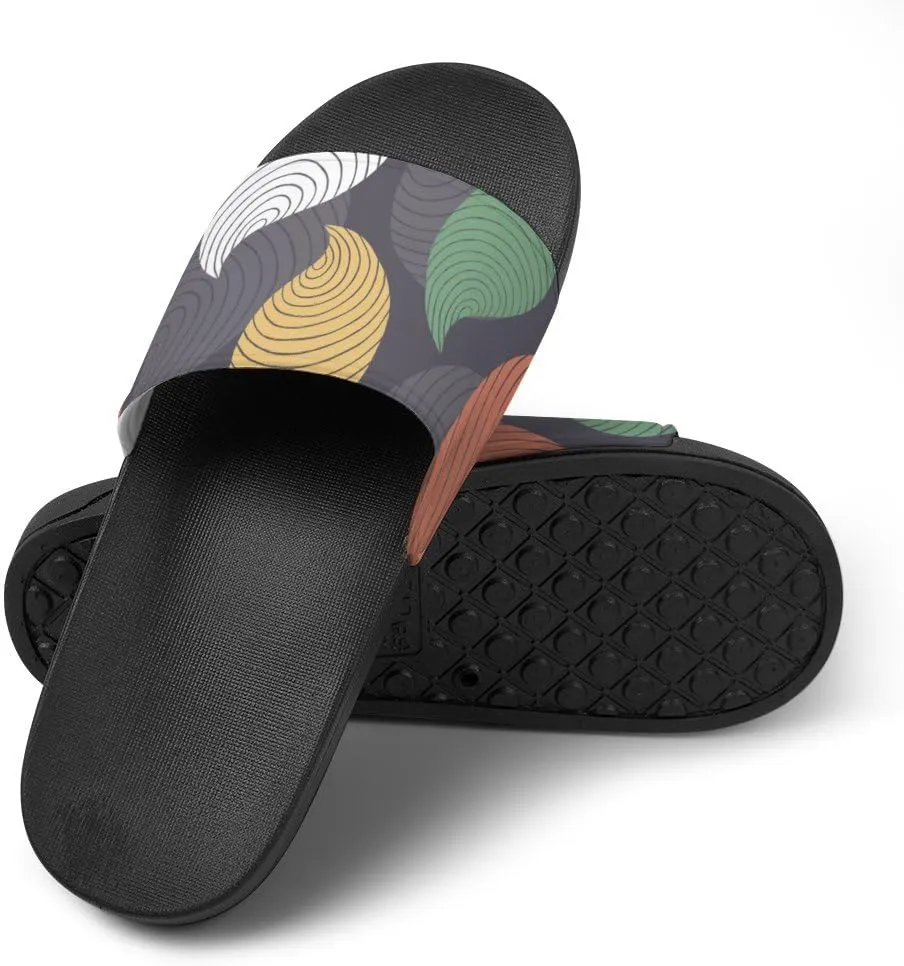 Unisex Slides for Women Men, Comfortable Slippers Slides, Non-slip Shower Shoes House Fashion Thick for Indoor & Outdoor（24062701）