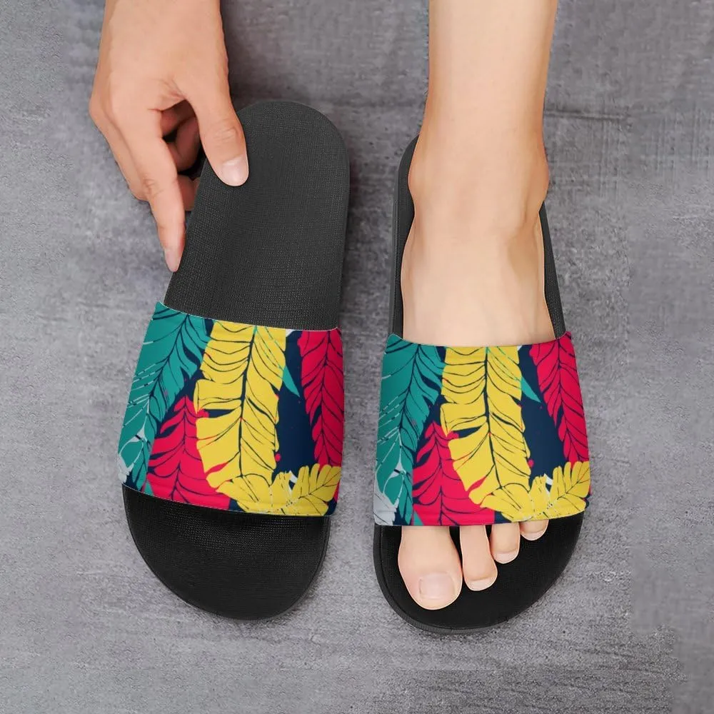 Unisex Slides for Women Men, Comfortable Slippers Slides, Non-slip Shower Shoes House Fashion Thick for Indoor & Outdoor（24062701）