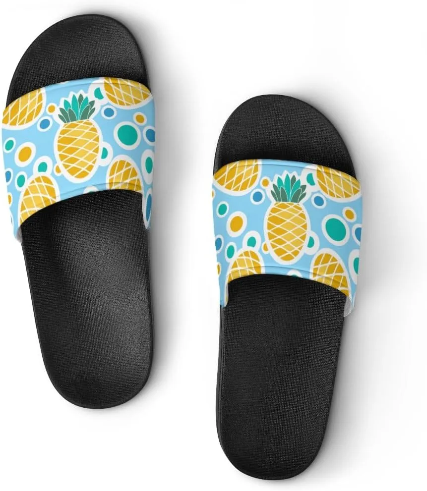 Unisex Slides for Women Men, Comfortable Slippers Slides, Non-slip Shower Shoes House Fashion Thick for Indoor & Outdoor（24062701）