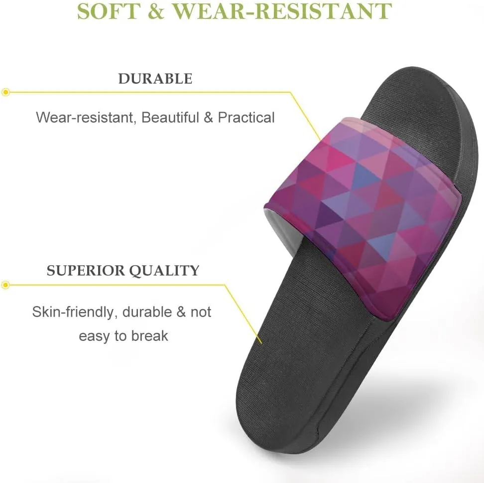 Unisex Slides for Women Men, Comfortable Slippers Slides, Non-slip Shower Shoes House Fashion Thick for Indoor & Outdoor（24080203）
