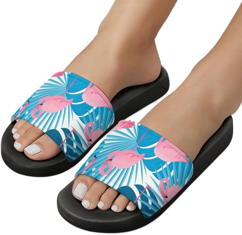 Unisex Slides for Women Men, Comfortable Slippers Slides, Non-slip Shower Shoes House Fashion Thick for Indoor & Outdoor（24080203）