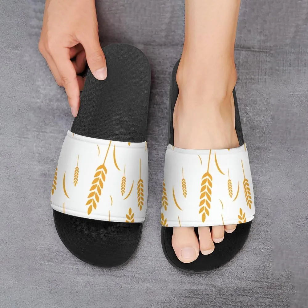 Unisex Slides for Women Men, Comfortable Slippers Slides, Non-slip Shower Shoes House Fashion Thick for Indoor & Outdoor（24080203）