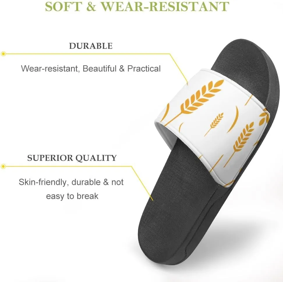 Unisex Slides for Women Men, Comfortable Slippers Slides, Non-slip Shower Shoes House Fashion Thick for Indoor & Outdoor（24080203）