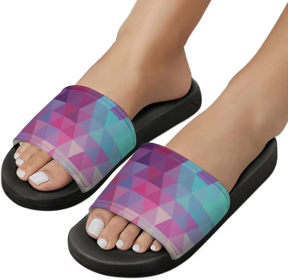 Unisex Slides for Women Men, Comfortable Slippers Slides, Non-slip Shower Shoes House Fashion Thick for Indoor & Outdoor（24080203）