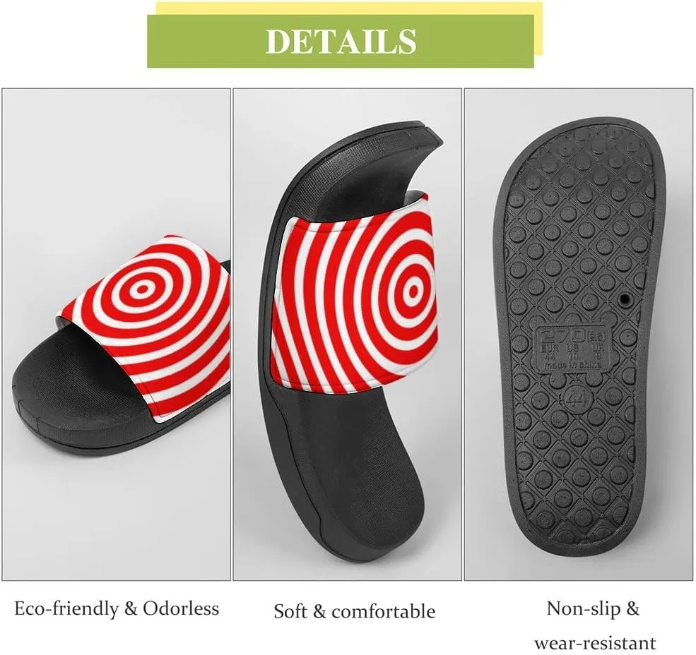 Unisex Slides for Women Men, Comfortable Slippers Slides, Non-slip Shower Shoes House Fashion Thick for Indoor & Outdoor（24080203）