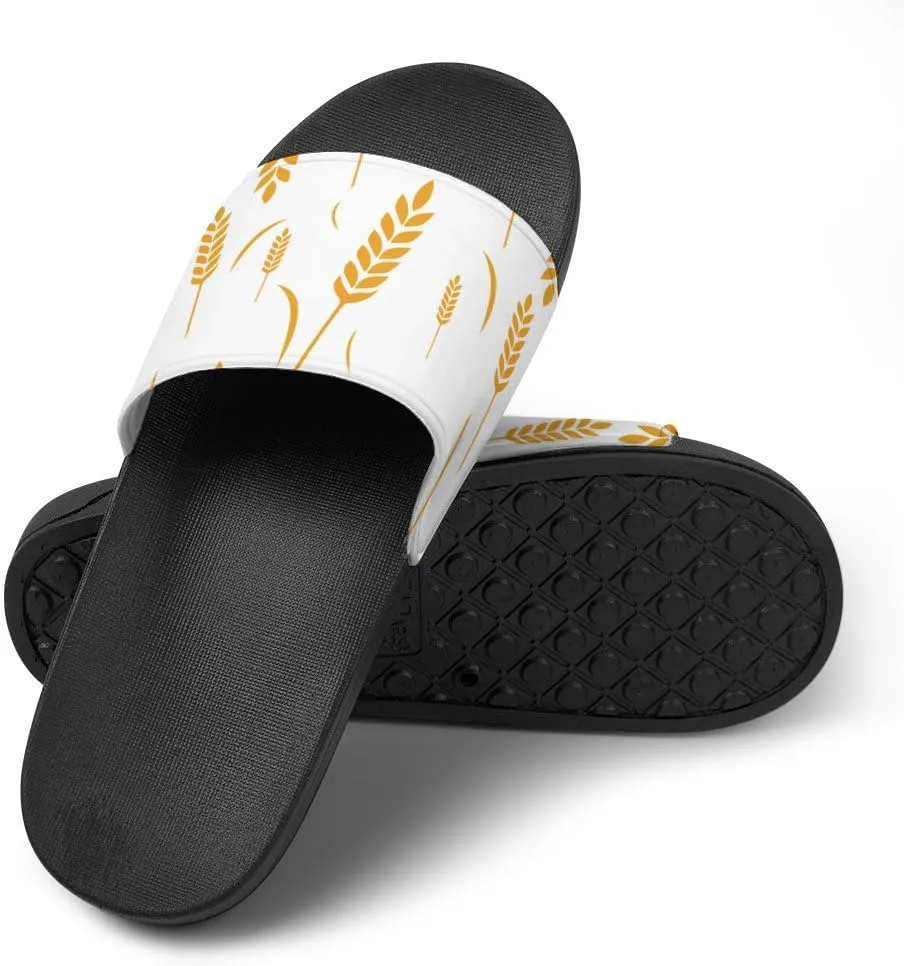 Unisex Slides for Women Men, Comfortable Slippers Slides, Non-slip Shower Shoes House Fashion Thick for Indoor & Outdoor（24080203）