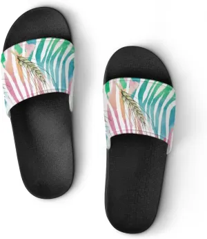 Unisex Slides for Women Men, Comfortable Slippers Slides, Non-slip Shower Shoes House Fashion Thick for Indoor & Outdoor（24082301）