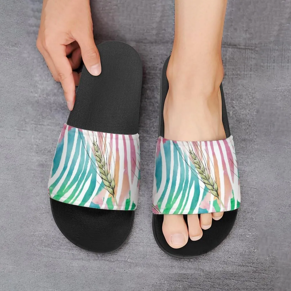 Unisex Slides for Women Men, Comfortable Slippers Slides, Non-slip Shower Shoes House Fashion Thick for Indoor & Outdoor（24082301）