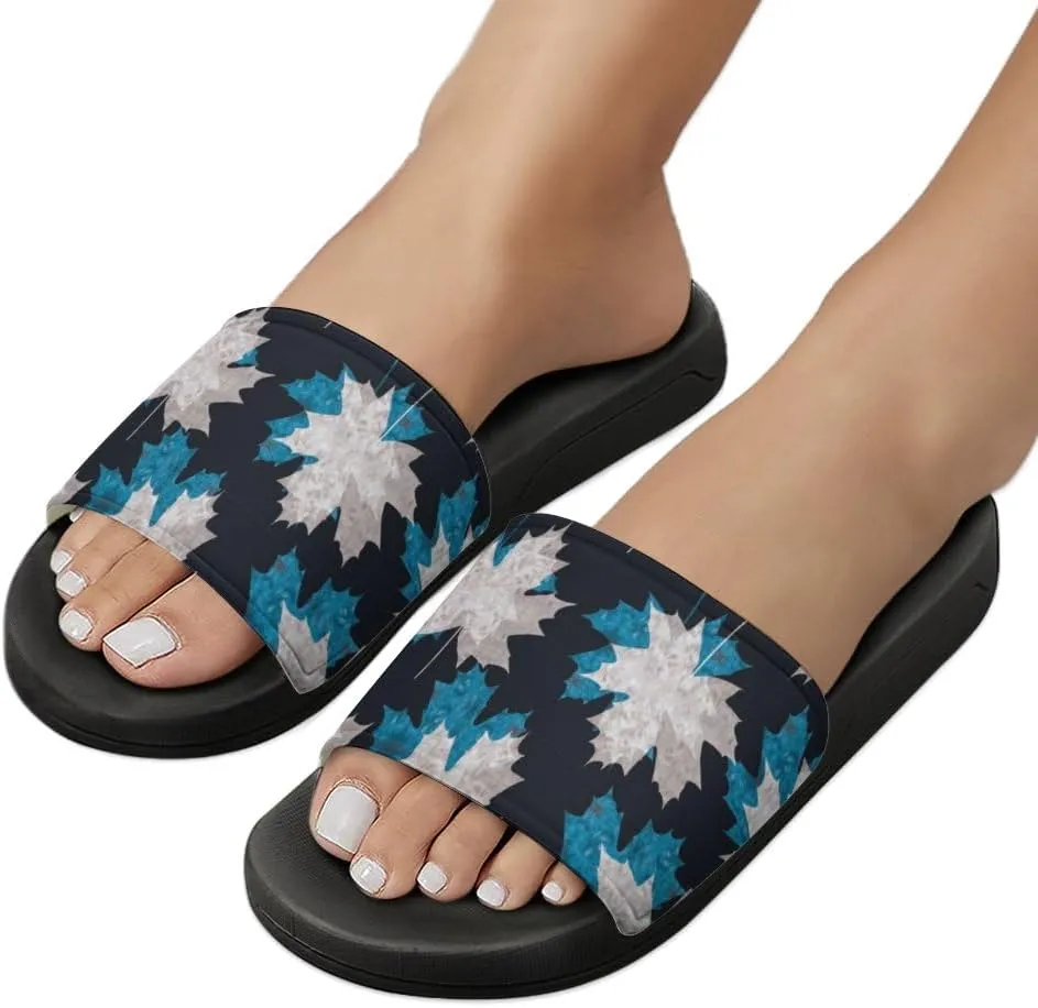 Unisex Slides for Women Men, Comfortable Slippers Slides, Non-slip Shower Shoes House Fashion Thick for Indoor & Outdoor（24082303）
