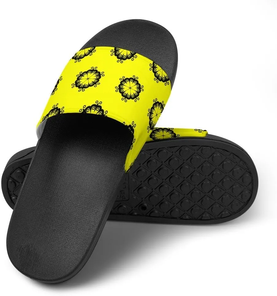 Unisex Slides for Women Men, Comfortable Slippers Slides, Non-slip Shower Shoes House Fashion Thick for Indoor & Outdoor（24082303）