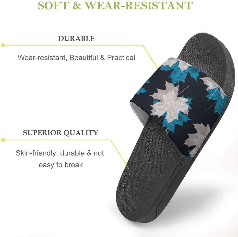 Unisex Slides for Women Men, Comfortable Slippers Slides, Non-slip Shower Shoes House Fashion Thick for Indoor & Outdoor（24082303）