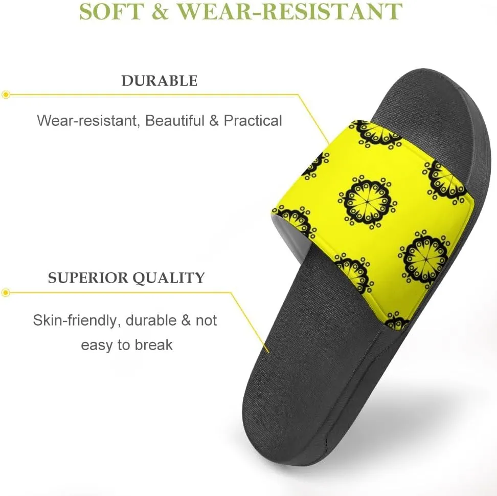 Unisex Slides for Women Men, Comfortable Slippers Slides, Non-slip Shower Shoes House Fashion Thick for Indoor & Outdoor（24082303）