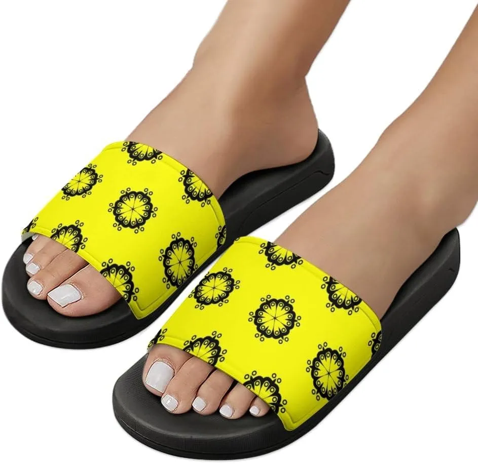 Unisex Slides for Women Men, Comfortable Slippers Slides, Non-slip Shower Shoes House Fashion Thick for Indoor & Outdoor（24082303）
