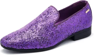 UUBARIS Mens Dress Loafers Tuxedo Suit Slip on Shoes
