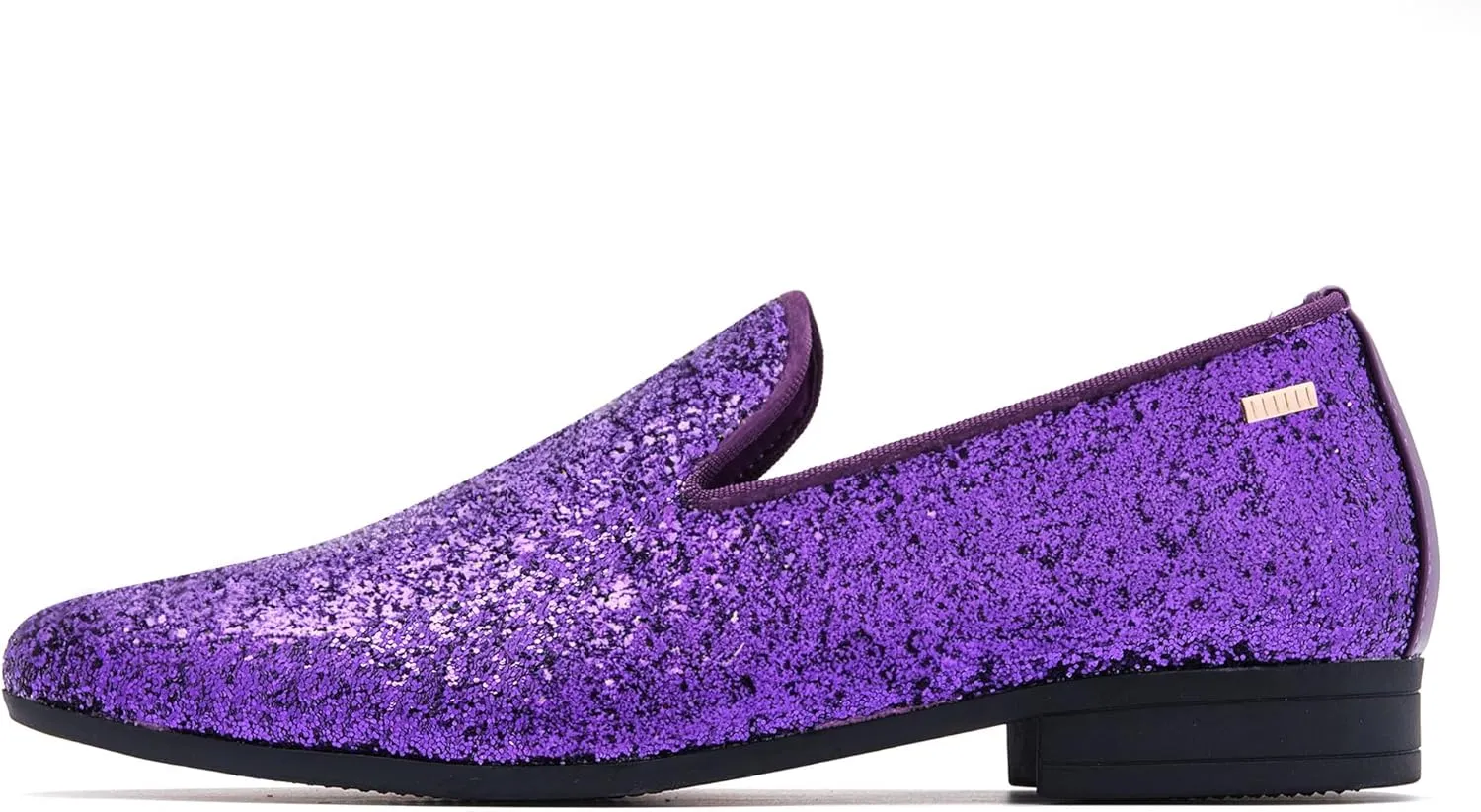 UUBARIS Mens Dress Loafers Tuxedo Suit Slip on Shoes