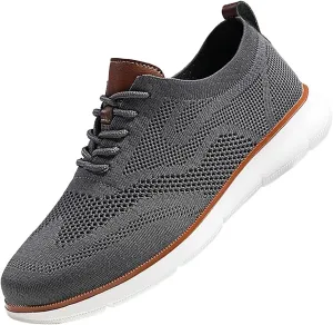 Valentines Deals of Today Men's Casual Shoes Fashion Oxfords Business Walking Breeze Shoes for Men Urban Waterproof Sneakers Women Dress Knit Shoes for Men Orthopedic Woven Orthopedic