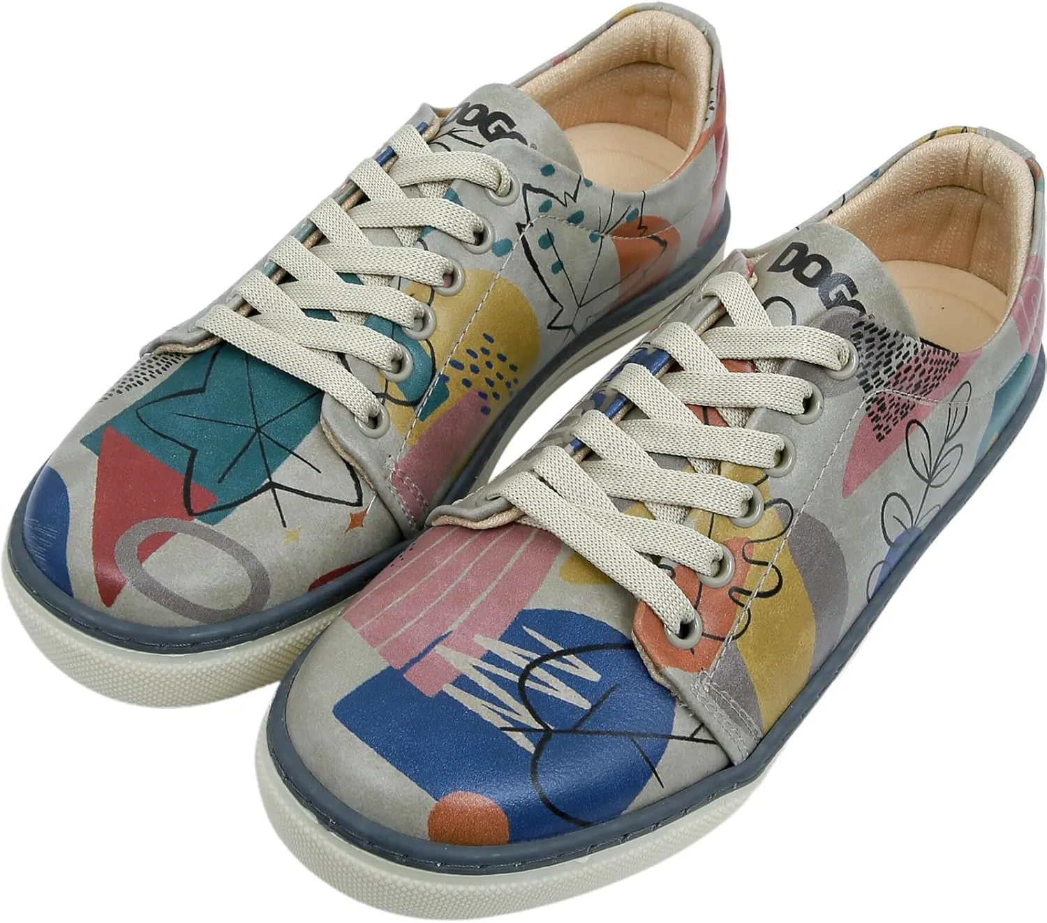 Vegan Leather Sneakers for Women - Handmade and Unique Design Fashion Sneakers for Women